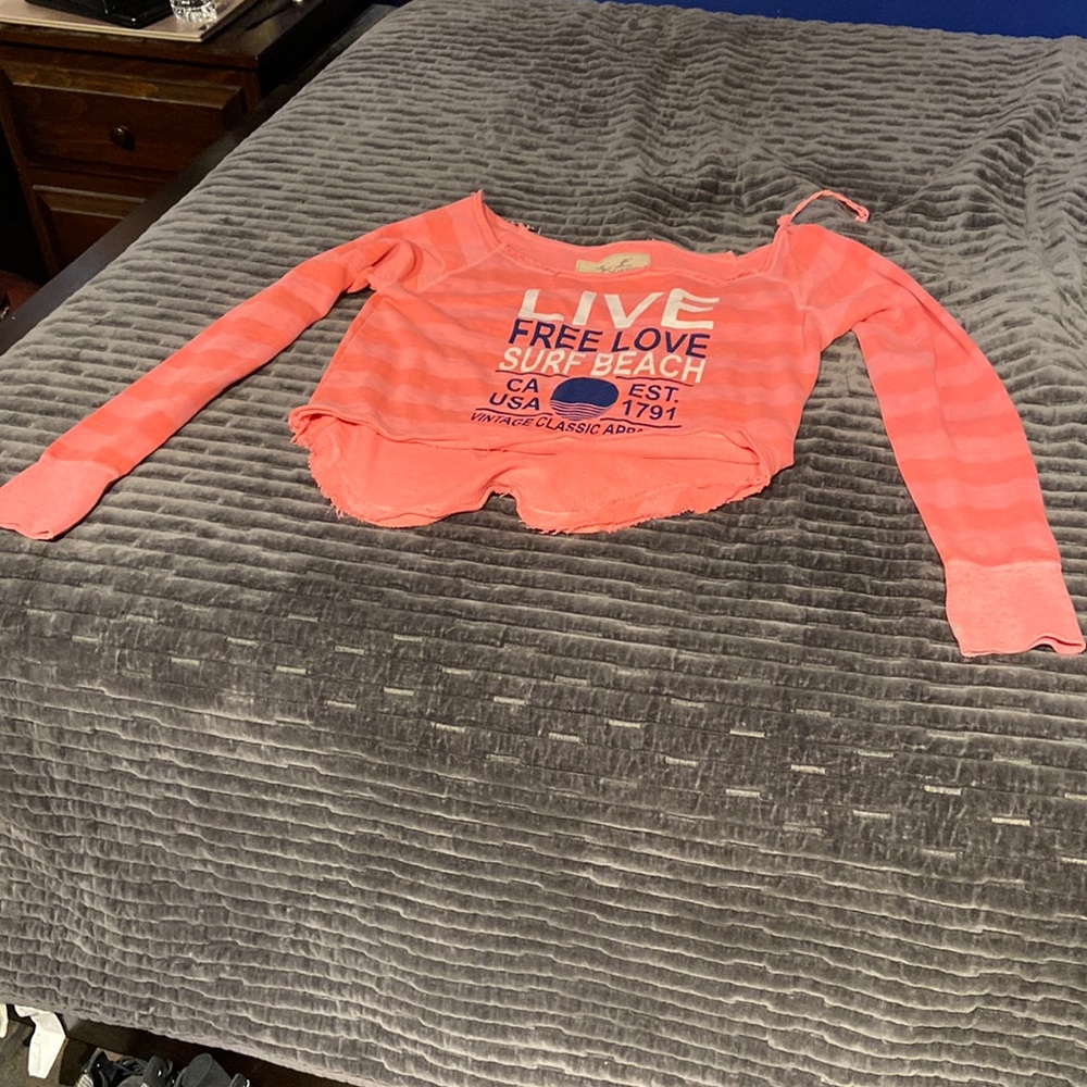 Ocean Drive Athletics Pink Woman’s Crop Top Shirt